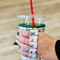 Christmas Bows Iced Cup Coolie 22oz
