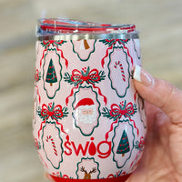 Christmas Cameos - Stemless Wine Cup 12oz