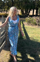 Blue Paisley Jumpsuit
