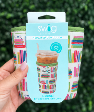 Fit | Designed for medium iced cups: Dunkin' Medium, Starbucks Venti, McCafé Large, and other 22–28oz cold beverage cups
Material | 4mm thick neoprene — flexible, lightweight, and durable
Insulation | Keeps drinks cold 2+ hours; stops condensation
Grip | Easy-grip hand strap for comfortable carrying
Drip Protection | Stops messy drips and keeps hands dry and warm
Storage | Folds flat for easy on-the-go use
design: Books