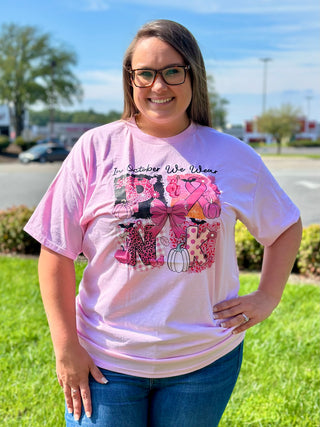 Breast cancer 
Breast cancer awareness tee 
pink ribbon 
trendy tee