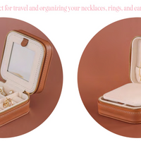 Leather Jewelry Case - Ivory