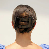Rectangle Flat Clip - Jet Black