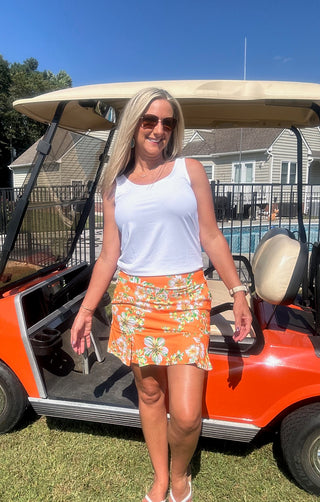 Judith Skort Island Vibes

Pleated hem skort

Built-in shorts skort

Lightweight breathable skort

Nylon spandex summer skort

UPF50+ sun protection skort

Quick-dry wrinkle-free skort

Golf or tennis skort

Casual sporty summer skort

Tropical print skort