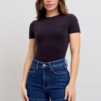 Judy Blue high-rise dark tummy control shorts with a flattering fit, 11" rise, 4.25" inseam, and a soft, stretchy cotton blend for all-day comfort.