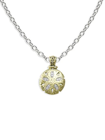 K3977-AF03 - Sand Dollar Slide Necklace