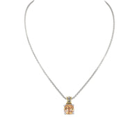 K5246-A703  - Beijos Cor - Cushion Cut Pendant Necklace -  Champagne