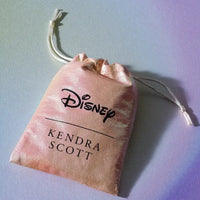 Disney | Kendra Scott Silver Mickey Mouse and Minnie Strand Necklace in White Crystal