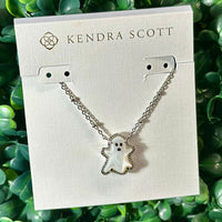 Ghost Silver Short Pendant Necklace