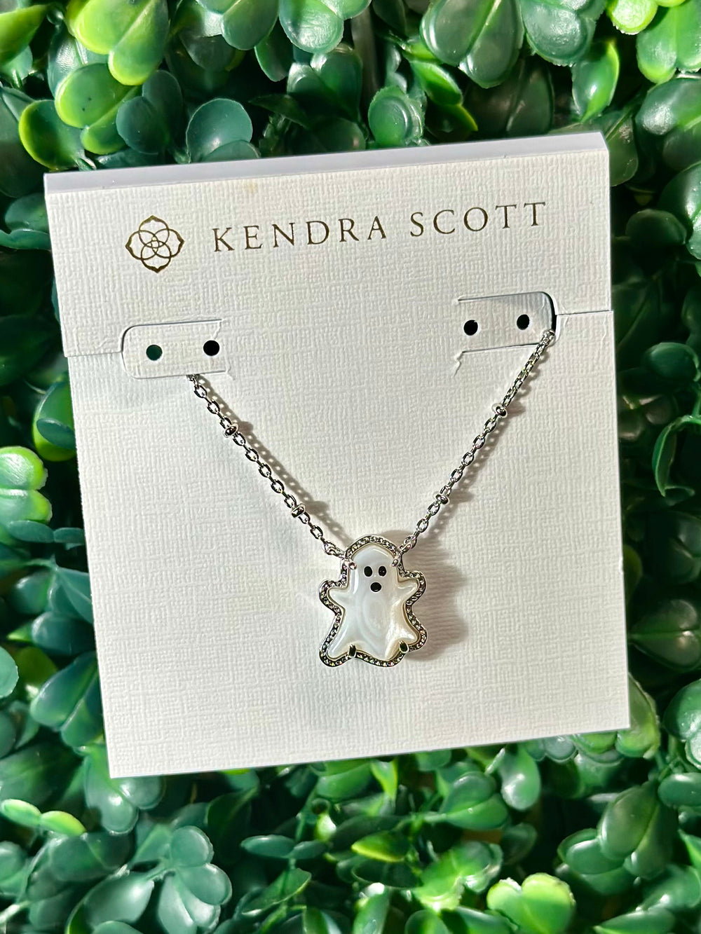 Ghost Silver Short Pendant Necklace