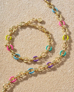 9608863190 Kelsey Gold Chain Necklace in Multi Mix