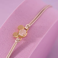 Disney | Kendra Scott Gold Mickey Mouse Corded Bracelet in Iridescent Drusy