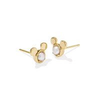 Disney | Kendra Scott Gold Mickey Mouse Stud Earrings in Freshwater Cultured Pearl