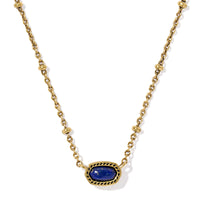 Our bestselling icon just got daintier (and cuter!) 💕 The Mini Elisa Vintage Gold Satellite Short Pendant Necklace brings a fresh twist to our signature style, now set on a textured satellite chain for added detail. Perfect for minimalists or for layering a pop of color, this necklace is designed to shine in any stack.