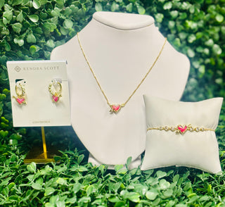 Kendra Scott 
Valentines set 
Jewelry set 
trendy jewelry 
ari heart set 
