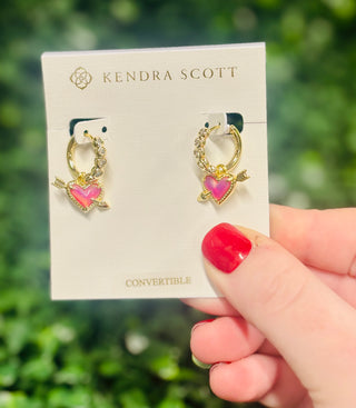 Ari Heart Huggie Earrings in Pink Opalescent Resin
Kendra Scott Earrings 
Ari Heart Earrings 
Trendy 
Kendra Scott 
valentines jewelry
