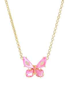 Bianca Butterfly Gold Pink Mix Pendant Necklace
Kendra Scott Necklace 
Kendra Scott Butterfly 
