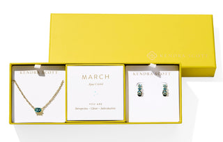 Brand | Kendra Scott
Colorway | Gold with Aqua Crystal
Birthstone Inspiration | March
Set Includes | Cailin Pendant Necklace and Cailin Huggie Earrings
Necklace | 19-inch chain; pendant measures 0.38 inches long x 0.24 inches wide
Earrings | 0.53 inches long x 0.2 inches wide
Gift Presentation | Pre-wrapped