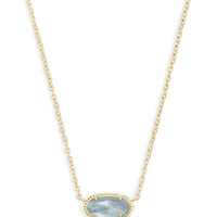 Elisa Gold Pendant Necklace in Light Blue Illusion
kendra scott necklace