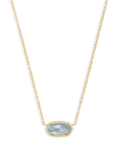 Elisa Gold Pendant Necklace in Light Blue Illusion
kendra scott necklace