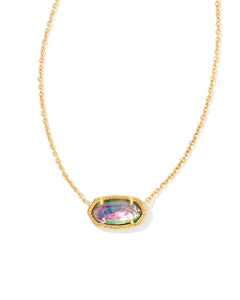 Kendra Scott Elisa Gold Pendant Necklace in Lilac Abalone