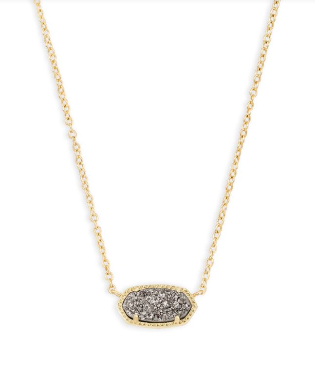 Elisa Gold Pendant Necklace in Platinum Drusy
Kendra Scott Necklace