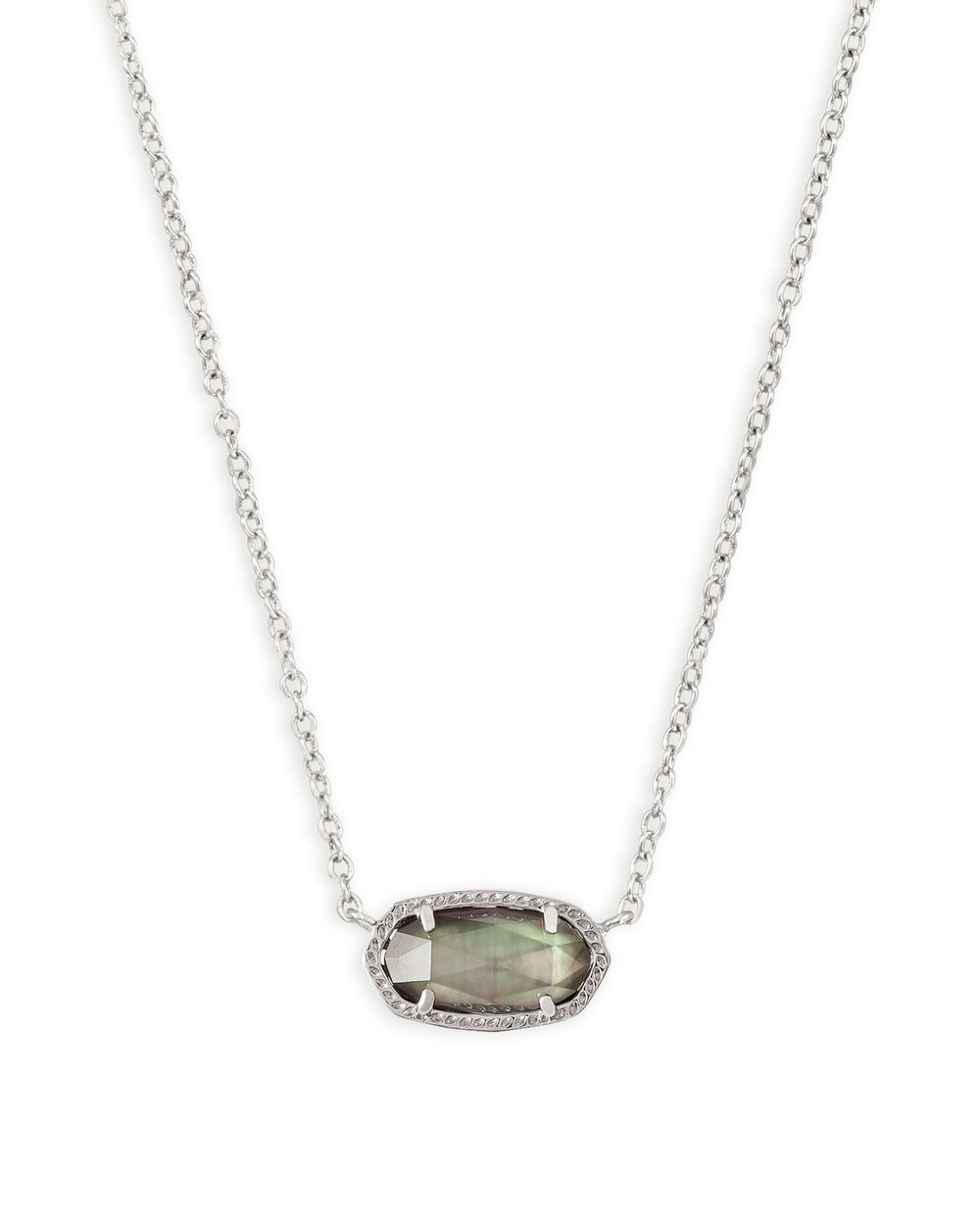 Elisa Necklace Silver in Black Mother of Pearl
Kendra Scott Necklace
