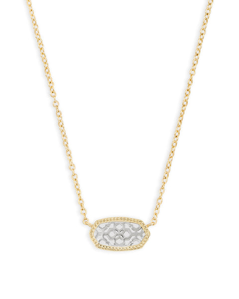 Elisa Pendant Necklace in Filigree Mixed Metal
Kendra Scott Necklace 
Mix metal necklace 