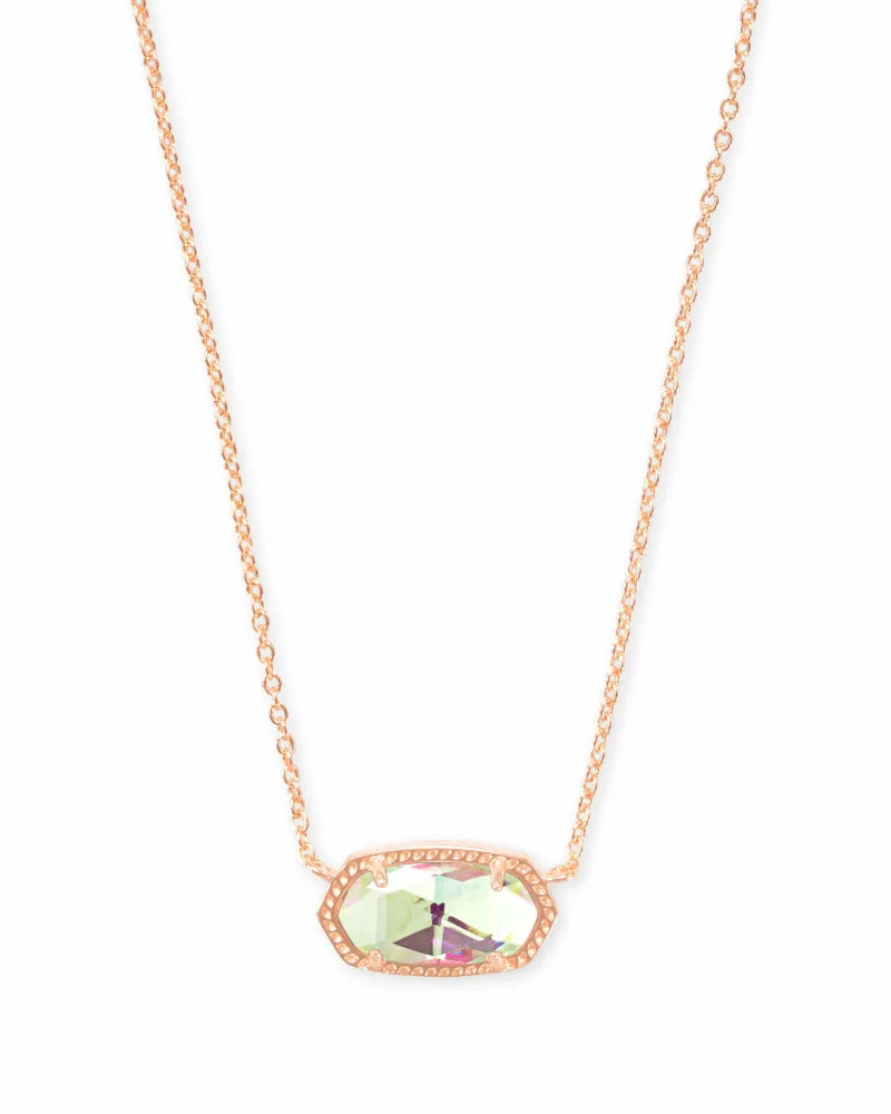 Kendra Scott Elisa Rose Gold Pendant Necklace in Dichroic Glass
Kendra Scott Necklace