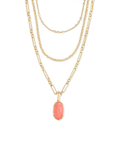Elisa Triple Strand Necklace Gold in Coral Illusion
Kendra Scott Multi Strand Necklace 
Kendra Scott