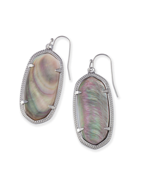 Elle Drop Earring Silver in Black Mother of Pearl
kendra scott earring
