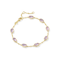 Kendra Scott | Emilie Gold Chain Bracelet in Purple Amethyst
