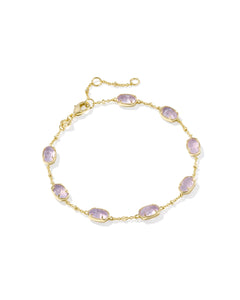 Kendra Scott | Emilie Gold Chain Bracelet in Purple Amethyst