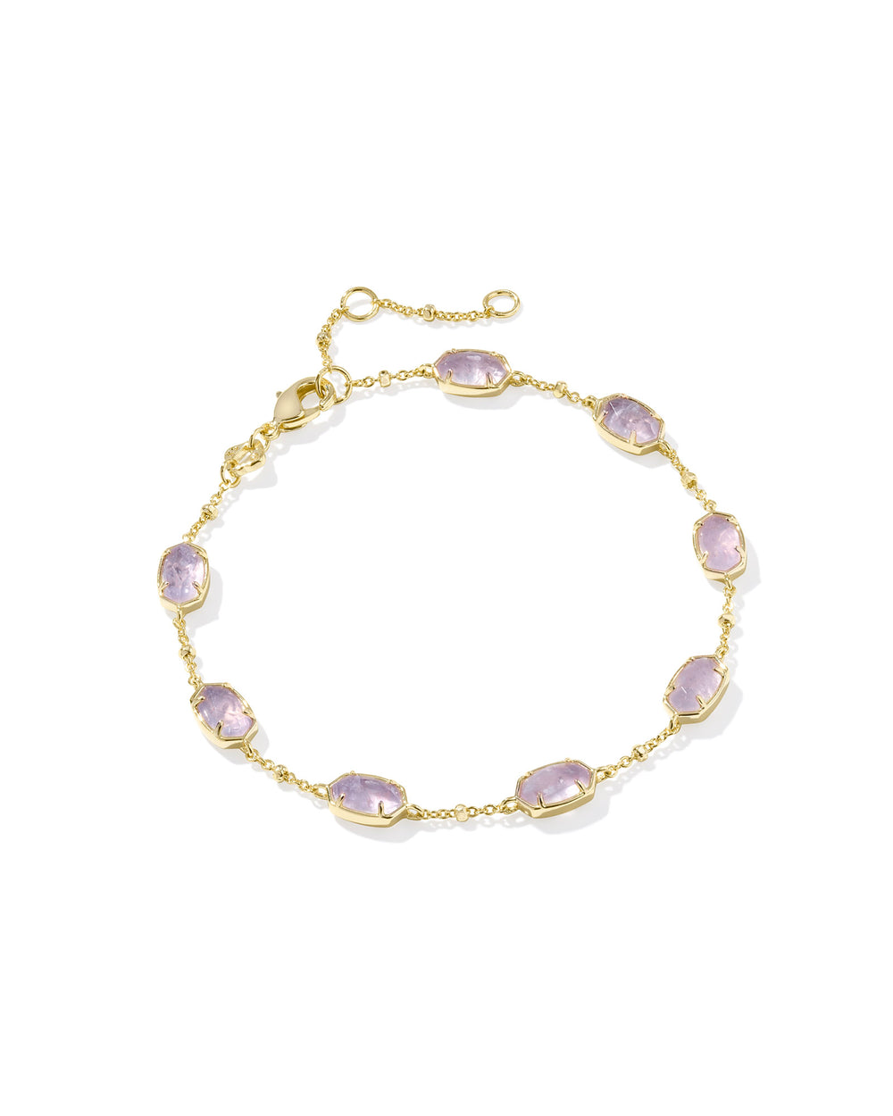 Kendra Scott | Emilie Gold Chain Bracelet in Purple Amethyst