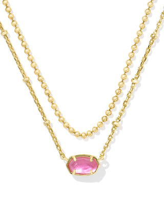 Kendra Scott | Emilie Gold Multi Strand Necklace in Azalea Illusion