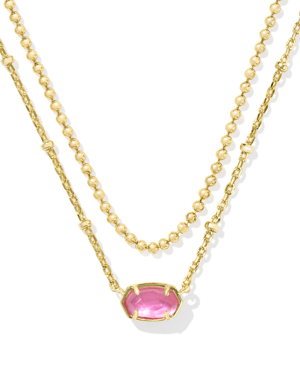 Kendra Scott | Emilie Gold Multi Strand Necklace in Azalea Illusion
