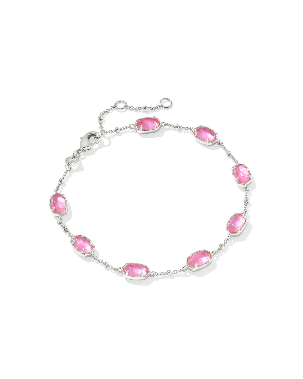Kendra Scott | Emilie Silver Chain Bracelet in Azalea Illusion