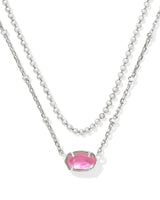 Kendra Scott 
Emilie Silver Multi Strand Necklace in Azalea Illusion

