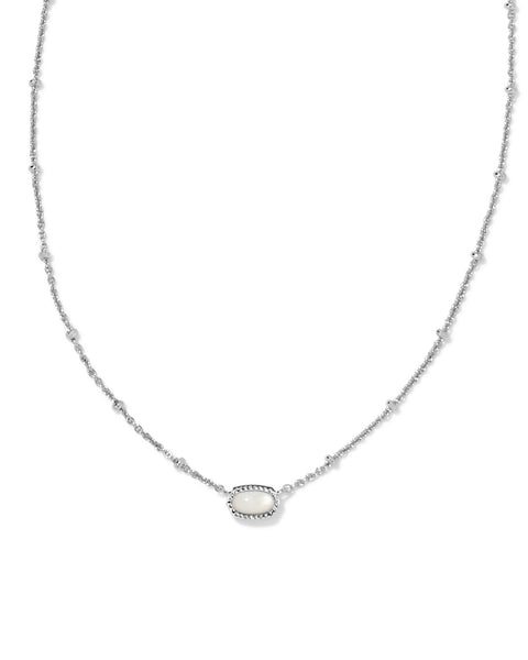 Mini Elisa Silver Satellite Short Pendant Necklace in Ivory Mother of Pearl
Kendra Scott Necklace