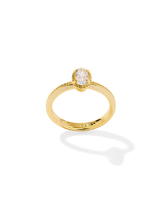Brand | Kendra Scott
Style | Mini Elyse Luxe band ring
Color | Gold
Design | Petite, minimalist silhouette with signature hoofprint detailing
Dimensions | 0.36" L x 0.24" W
