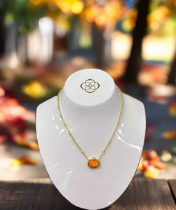 Kendra Scott pumpkin necklace
pumpkin gold pendant
women’s fall necklace
orange mother-of-pearl necklace
seasonal jewelry for fall
pumpkin season pendant necklace
fall fashion jewelry
autumn statement necklace
Kendra Scott fall collection
festive pumpkin jewelry
short pendant necklace 19 inch chain
unique fall necklace
one-of-a-kind jewelry piece
pumpkin carving accessory
trick-or-treat outfit jewelry
versatile autumn necklace