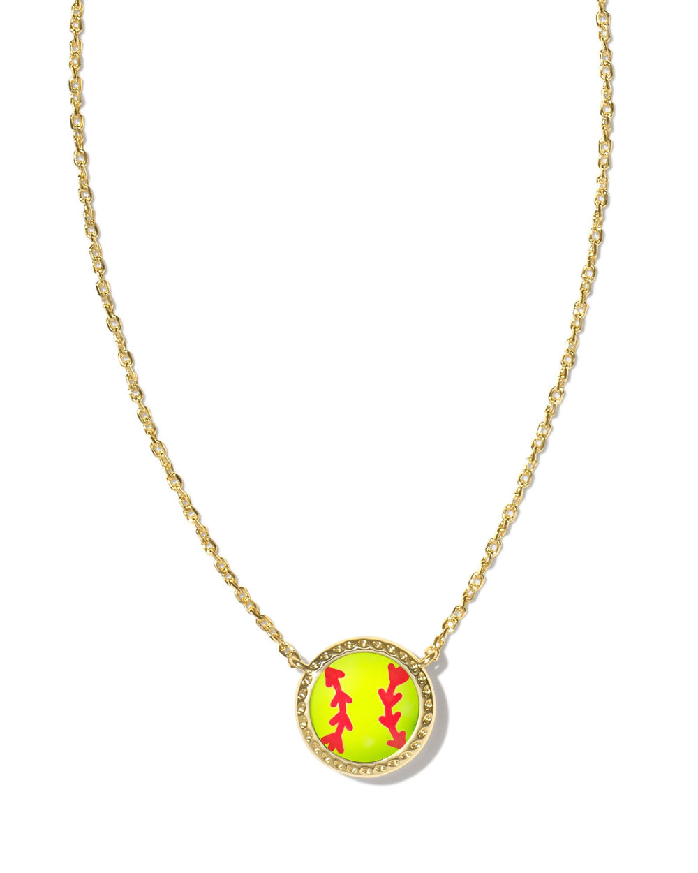 Knock your look out of the park with the Kendra Scott Softball Pendant Necklace in Chartreuse Magnesite. A sporty, stylish piece perfect for any game day outfit!
Kendra Scott 
Kendra Scott sports collection 
kendra scott necklace 
softball