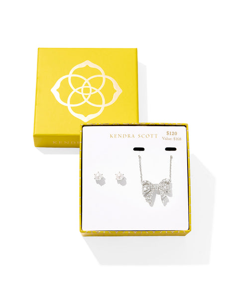Wrap up your gift giving with the Krista Bow and Ashton Gift Set. This elegant duo pairs cultured freshwater pearl stud earrings with a sparkling bow pendant necklace, creating the perfect mix of timeless charm and modern style. Thoughtfully curated and ready to gift, it’s ideal for anyone on your list.