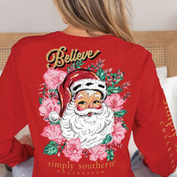 Floral Santa Tee