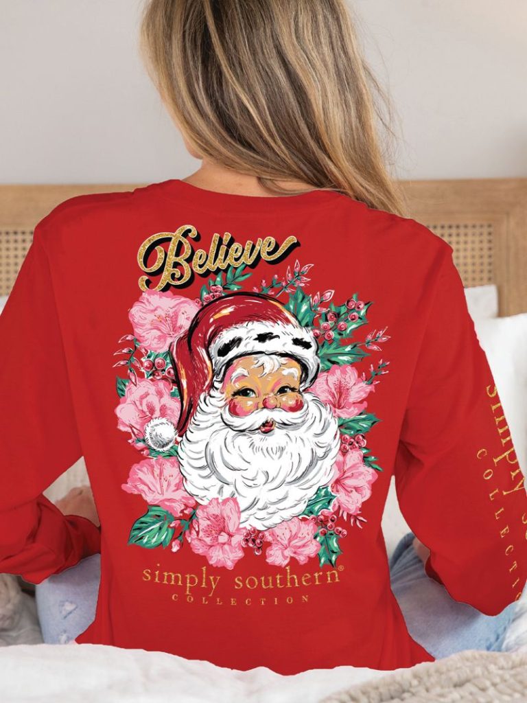 Floral Santa Tee