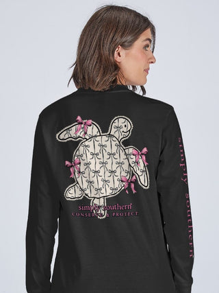 Track Turtle Ribbon Long Sleeve Tee