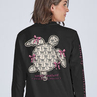 Youth Track Turtle Ribbon Long Sleeve Tee
