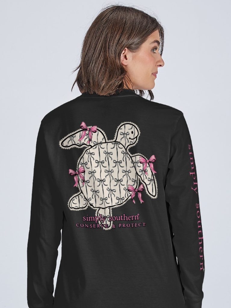 Youth Track Turtle Ribbon Long Sleeve Tee