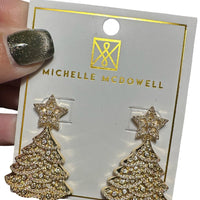 Celebrate the festive season with the Laura Earrings, a perfect accessory to add sparkle to your holiday wardrobe