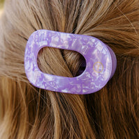 Flat Round Clip - Lavender Mist
